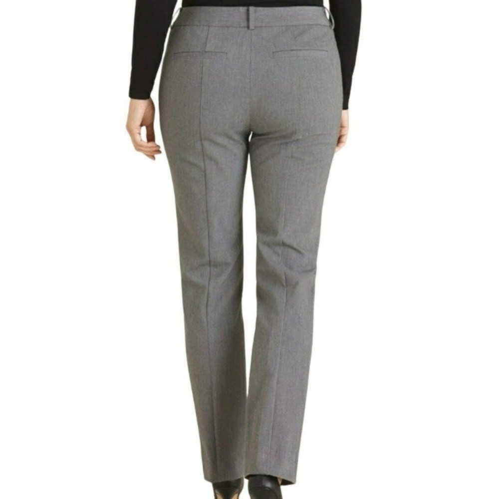 Chico's So Slimming Sophia Twill Striped Straight Leg Pants NWT Size 2 12 - Picture 3 of 14